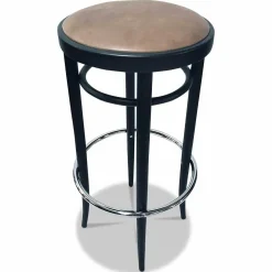 Thonet Barhocker & Barstühle|204 PH Bugholzbarhocker Leder Pure Materials Esche Schwarz Lackiert