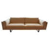 Fredericia 2-Sitzer-Sofas|2 Sitzer Sofa EJ280 Wollstoff Hellgelb Beine Metall