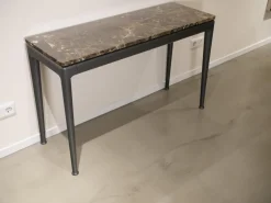 Flexform Esstische|Ablagetisch Pico Marmor Emperador Gestell Schwarz