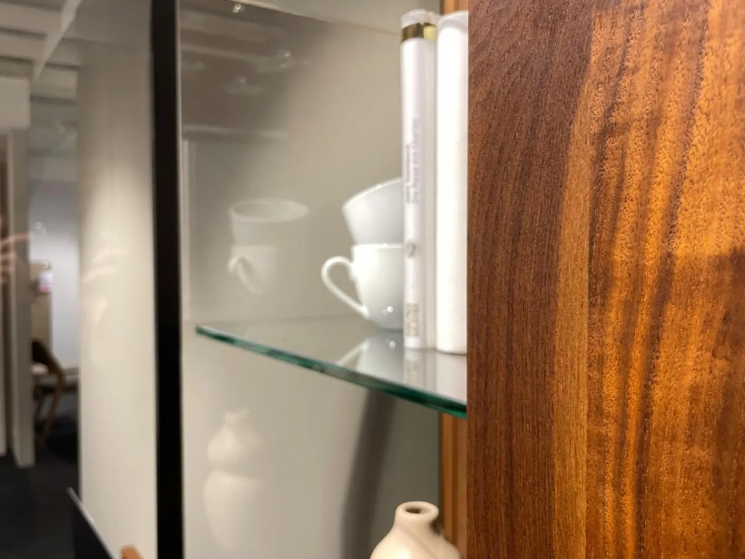 Team 7 Wohnwände & Tv-Lowboards|Anbauwand Cubus CWW114B Nussbaum Naturöl 9 Griff Touchbeschlag TB