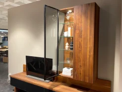 Team 7 Wohnwände & Tv-Lowboards|Anbauwand Cubus CWW114B Nussbaum Naturöl 9 Griff Touchbeschlag TB