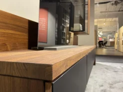 Team 7 Wohnwände & Tv-Lowboards|Anbauwand Cubus CWW114B Nussbaum Naturöl 9 Griff Touchbeschlag TB