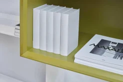 B&B Italia Wohnwände & Tv-Lowboards|Anbauwand Flat C Glas Schwarz Lackfarbe Gips