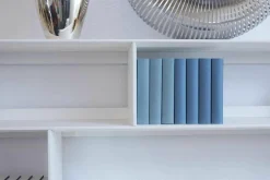 B&B Italia Wohnwände & Tv-Lowboards|Anbauwand Flat C Glas Schwarz Lackfarbe Gips