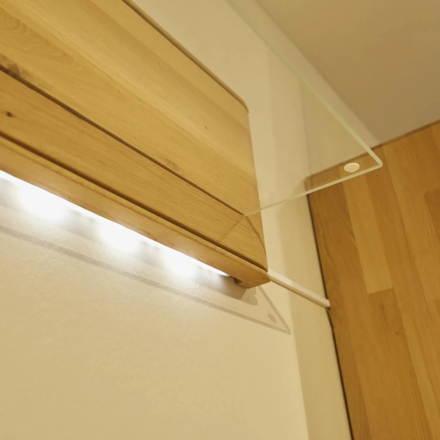 Decker Wohnwände & Tv-Lowboards|Anbauwand Laguna Wildeiche Massiv Bianco Geölt Mit LED-Beleuchtung