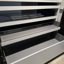 Interlübke Kleiderschränke|Ankleide Collect Plus Korpus Lack Greige Beige Front Raucheiche Dunkel Schwarz Mit Beleuchtung