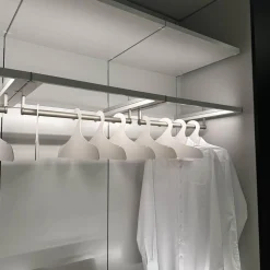 Interlübke Kleiderschränke|Ankleide Collect Plus Korpus Lack Greige Beige Front Raucheiche Dunkel Schwarz Mit Beleuchtung