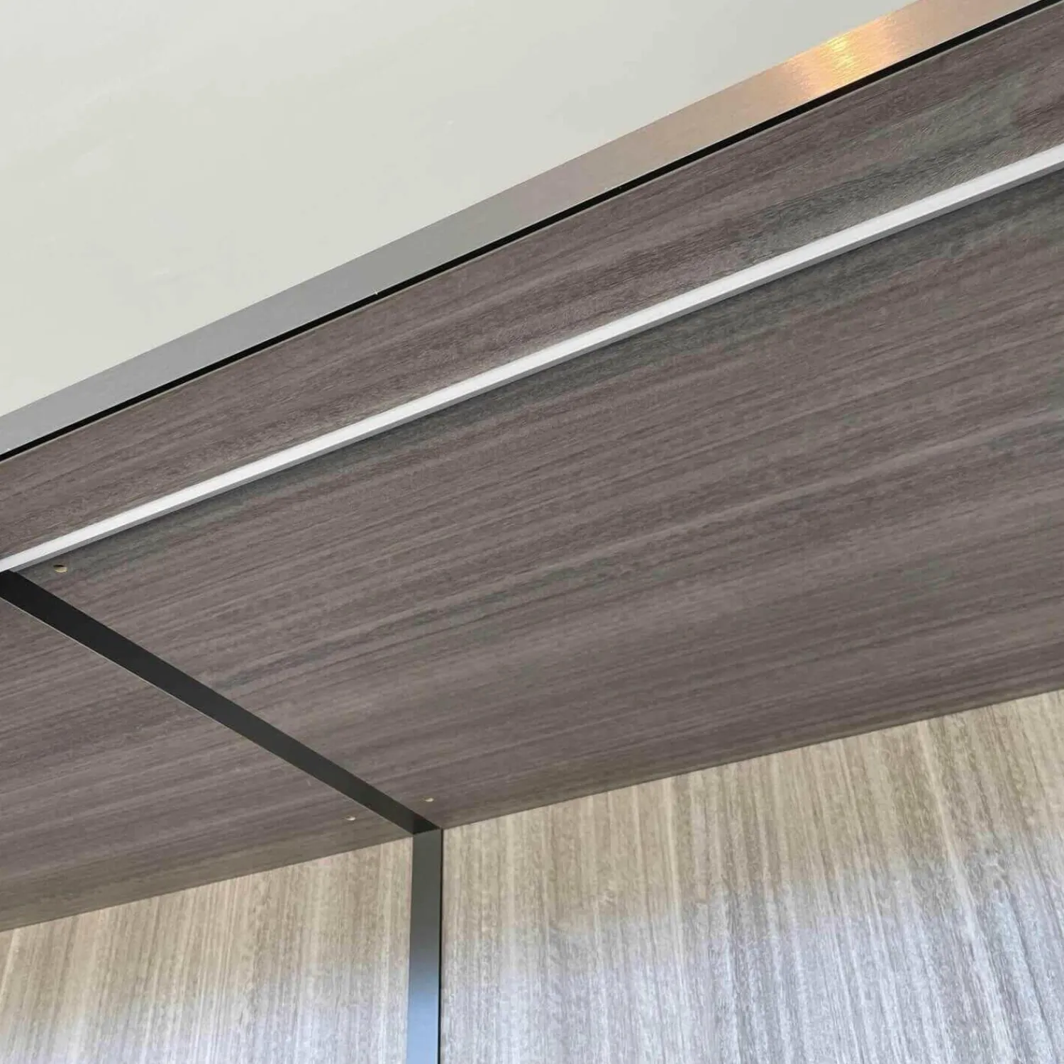 Molteni & C Kleiderschränke|Ankleide Gliss Master Korpus Böden Rückwand aus Zirbelkiefer Silber mit Beleuchtung