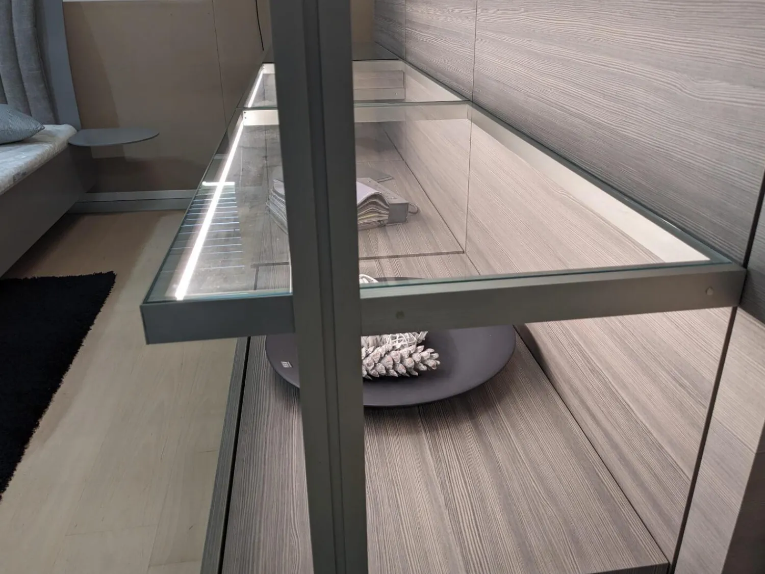 Lema Kleiderschränke|Ankleide Hangar Cabina ni Melamin Lärche Grau