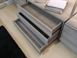 Lema Kleiderschränke|Ankleide Hangar Cabina ni Melamin Lärche Grau