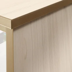 Cabinet Kleiderschränke|Ankleide Holzdekor Sockelleiste Fjord Decor Glasoptik Bronce Gebürstet Mit Insel Und Beleuchtung