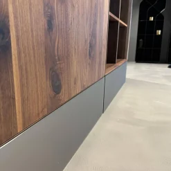 Team 7 Kommoden & Sideboards|Anrichte Cubus Pure Nussbaum Naturöl Mit Farbglas Bronze Matt