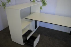 Bene Schreibtische & Sekretäre|Arbeitstisch T7 Workstation Weiß Melamin mit Modulschrank