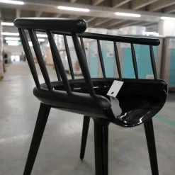 Magis Einzelstühle|Armlehnstuhl Cyborg Stick Rücken Massivholz Esche Schwarz Gestell Polycarbonat Schwarz