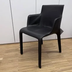 Walter Knoll Einzelstühle|Armlehnstuhl Gio Leder Bronco Chocolate
