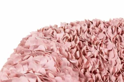 Moooi Loungesessel|Armlehnstuhl Hortensia Stoff Petal Pink Rosa Gestell Metall Kunststofffüße Schwarz Grau Mit Filzgleitern