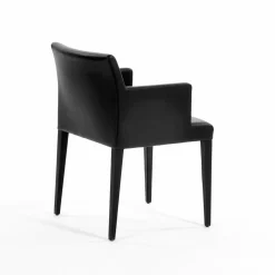 Poltrona Frau Einzelstühle|Armlehnstuhl Liz B Leder Ardesia Sc 29 Braun Struktur Buchenholz