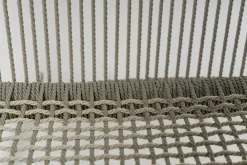 Tribù Stuhlsets|Armlehnstuhl Nodi Geflecht Canax Linen 10 Weiß Gestell Stahl Pulverbeschichtet Weiß