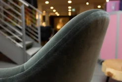 Knoll International Einzelstühle|Armlehnstuhl Saarinen Kollektion Relax Konferenz Bezug Stoff Cactus 169 Eva Füße Eiche Auf Ebenholz Gebeizt