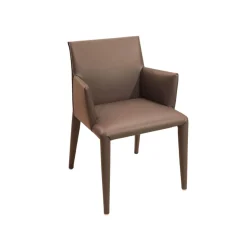 B&B Italia Einzelstühle|Armlehnstuhl Vol Au Vent SVB Lederzogen Beta BT 252 1231251 Grau