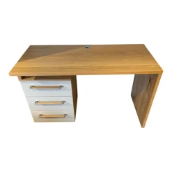 Musterring Schreibtische & Sekretäre|Aufsatzschreibtisch Airline 300 Platte Balkeneiche Lack Kristallgrau Matt Griff 344 Eiche