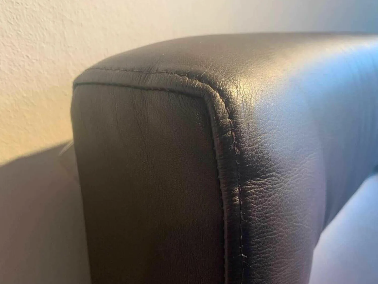 D-Light Essgruppen|Bank 1425 B4 Leder Sauvage Moro Braun mit Stuhl