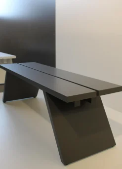 Schönbuch Bänke|Bank Bench Massivholz Mit Mittelfuge 66 Granit Deckend Lackiert Klein