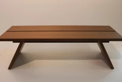 Schönbuch Bänke|Bank Bench Massivholz Mit Mittelfuge 01 Nussbaum Matt Klein