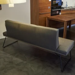 KFF Bänke|Bank D-Light Stoff Remix Grau Gestell Schwarz