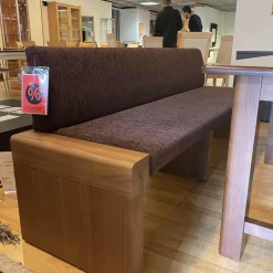 Anrei Bänke|Bank Etra 313105 Bezug 92H001 Gestell Nußbaum Gebeizt 55