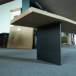 Anrei Bänke|Bank Modell 310443B Eiche Gestell Metallwangen Grau