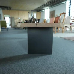 Anrei Bänke|Bank Modell 310443B Eiche Gestell Metallwangen Grau