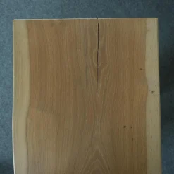 Anrei Bänke|Bank Modell 310443B Eiche Gestell Metallwangen Grau