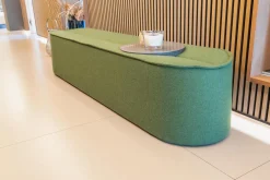 COR Bänke|Bank Nenou Stoff 9725 Moos Grün Mit Tablett Stein Grafite Brown Patinato