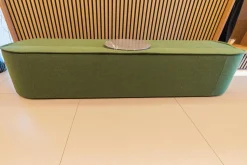 COR Bänke|Bank Nenou Stoff 9725 Moos Grün Mit Tablett Stein Grafite Brown Patinato