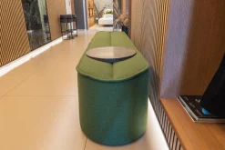 COR Bänke|Bank Nenou Stoff 9725 Moos Grün Mit Tablett Stein Grafite Brown Patinato