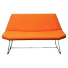 Girsberger Bänke|Bank Otto Bezug Orange Gestell Stahl