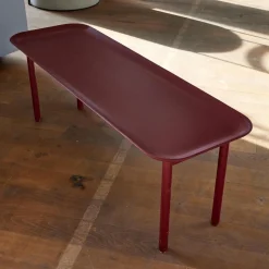 Schönbuch Bänke|Bank Tani Mit Ablage Lack 40 Weinrot