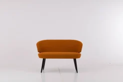 Werther Bänke|Bank Trick Stoff 111 92 Orange Gestell Holz Schwarz