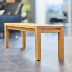 Scholtissek Bänke|Bank Varus Knorrige Eiche Natur Geölt Gestell Stollenfüße Passend