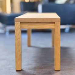 Scholtissek Bänke|Bank Varus Knorrige Eiche Natur Geölt Gestell Stollenfüße Passend