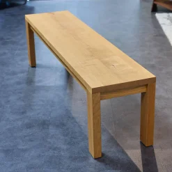 Scholtissek Bänke|Bank Varus Knorrige Eiche Natur Geölt Gestell Stollenfüße Passend