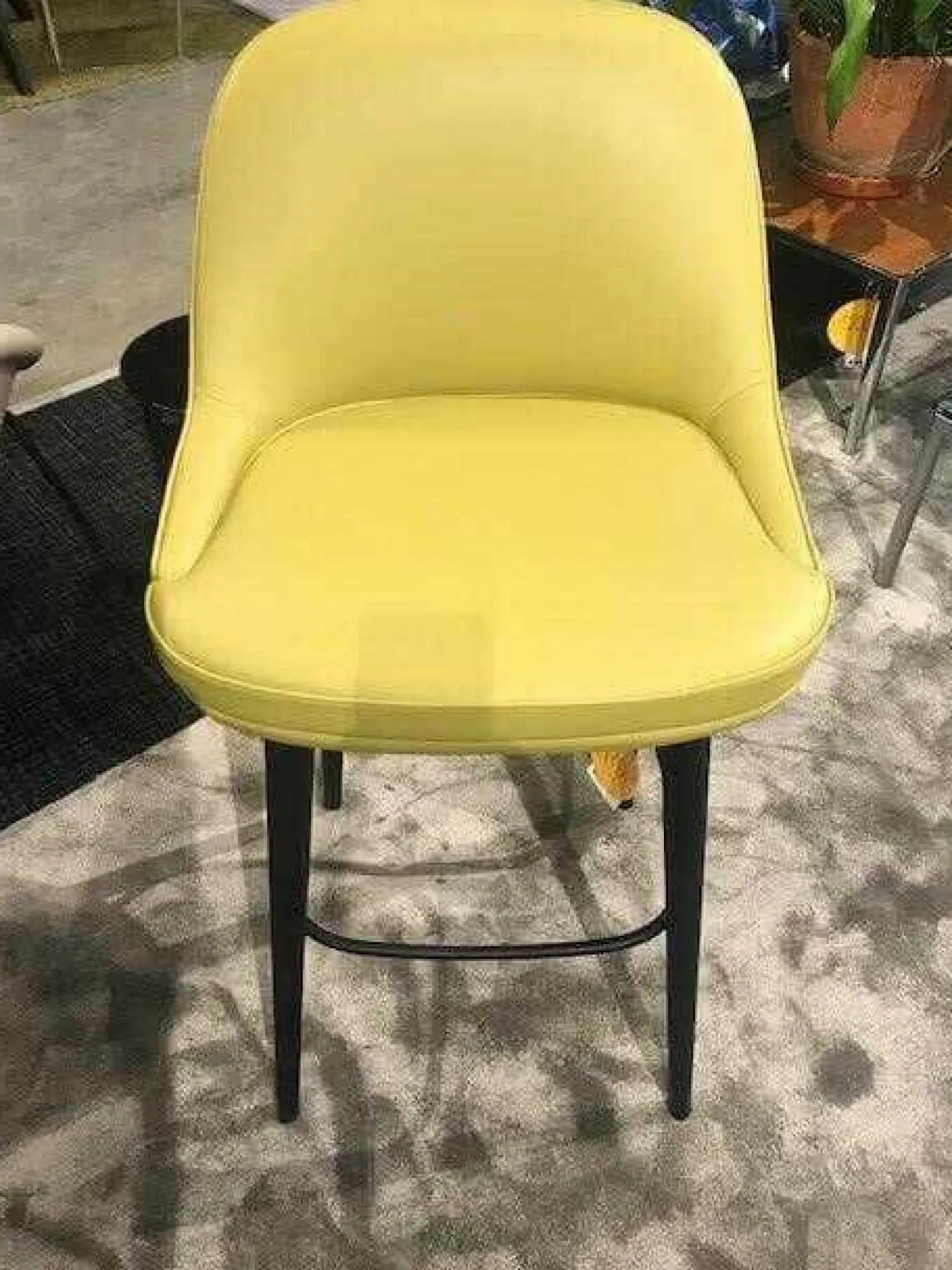 Walter Knoll Barhocker & Barstühle|Barhocker 376 Leder Kat. Congress Pistazie Gestell Massivholz Eiche Geflammt (5 verfügbar)