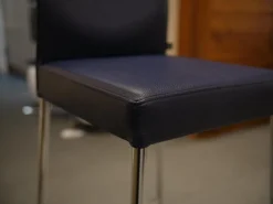 KFF Barhocker & Barstühle|Barhocker Glooh Kunstleder Skai Ocean 4-Fuß Rundrohr Verchromt