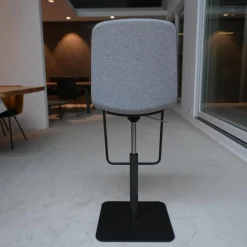 KFF Einzelstühle|Barhocker Lhasa Stoff Blake Grau 65 Drehgestell Struktur Anthrazit M23
