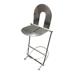 Sedia Barhocker & Barstühle|Barhocker Linus Metall Silberfarbig