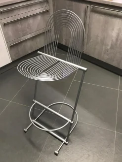 Sedia Barhocker & Barstühle|Barhocker Linus Metall Silberfarbig