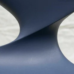 Tonon Barhocker & Barstühle|Barhocker Quo Sitzschale X08 Dunkelblau Gestell Schwarz