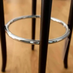 Horgenglarus Barhocker & Barstühle|Barhocker Select Sitz Formsperrholz Sitzzarge Und Füße Buche Gebeizt Wenge Fußring Stahlrohr Verchr