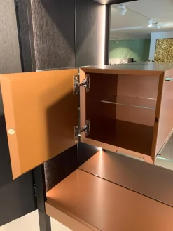 Christine Kröncke Vitrinen & Highboards|Barschrank Shape 40 Cuivre Quadrat Kupfer Oxidiert Patiniert Schutzlackiert